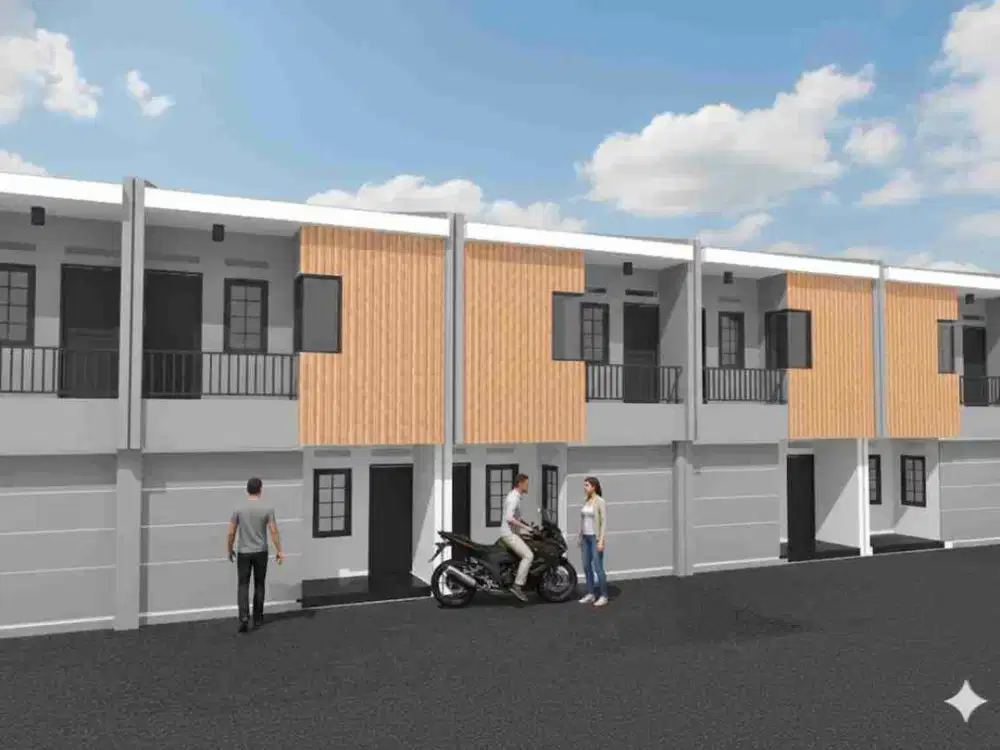 rumah2 lantai akses motor selangkah ke pgc cililitan