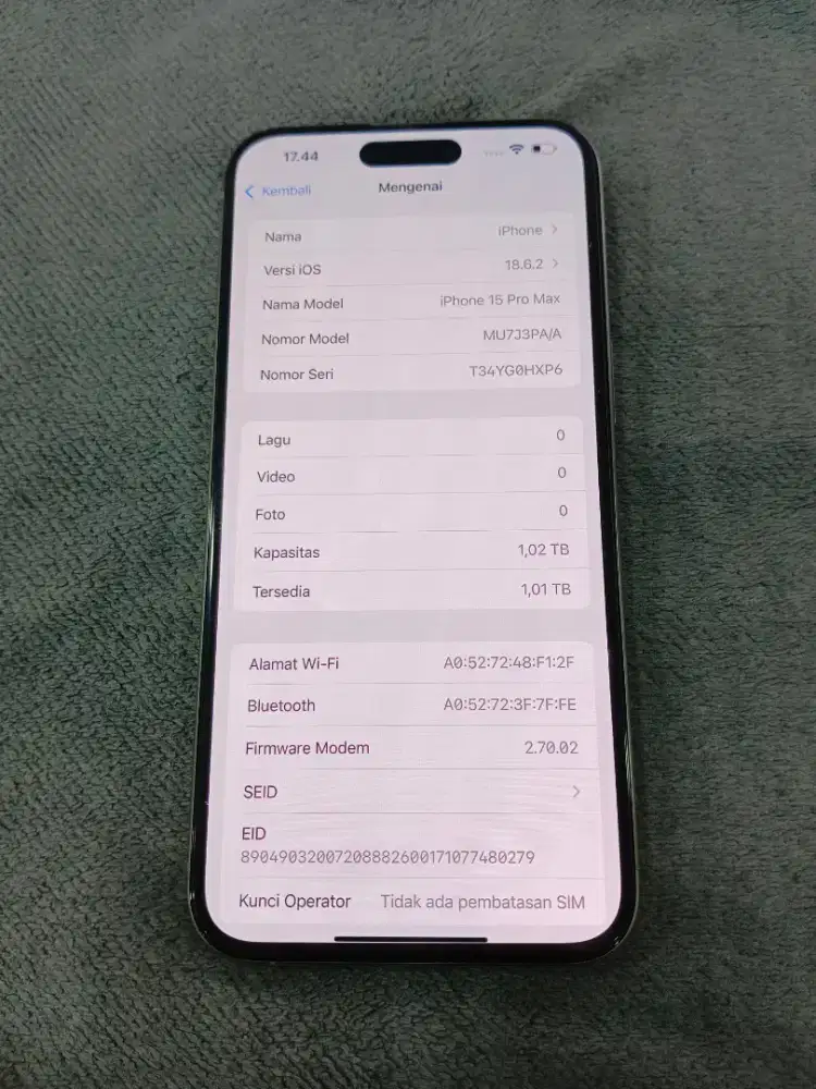 Second iPhone 15 pro max 1 terabite ex ibox