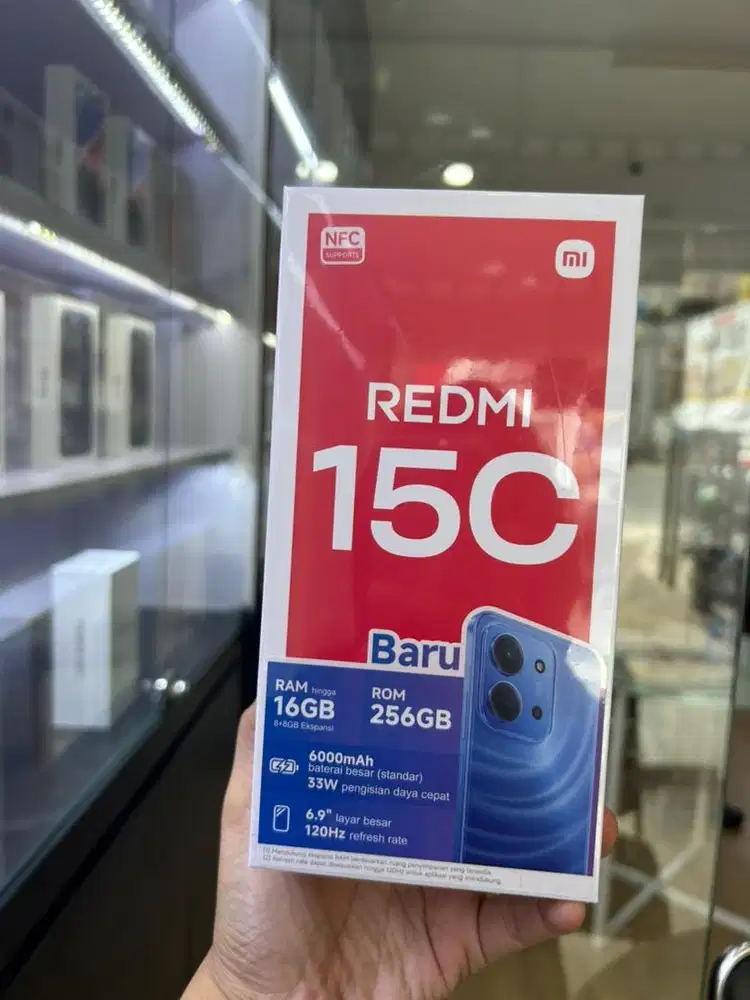 msi Redmi 15C Ram 8/256gb baru garansi resmi nasional 15 bulan