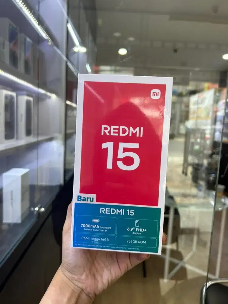 msi Redmi 15 Ram 8/256gb baru garansi resmi nasional 15 bulan