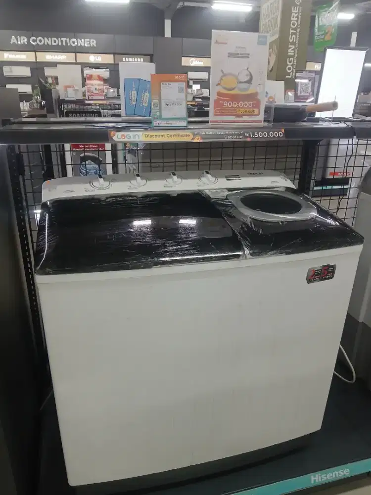 KREDIT MESIN CUCI 2 TABUNG TOSHIBA 14KG