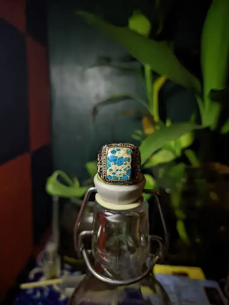 Cincin batu akik pirus