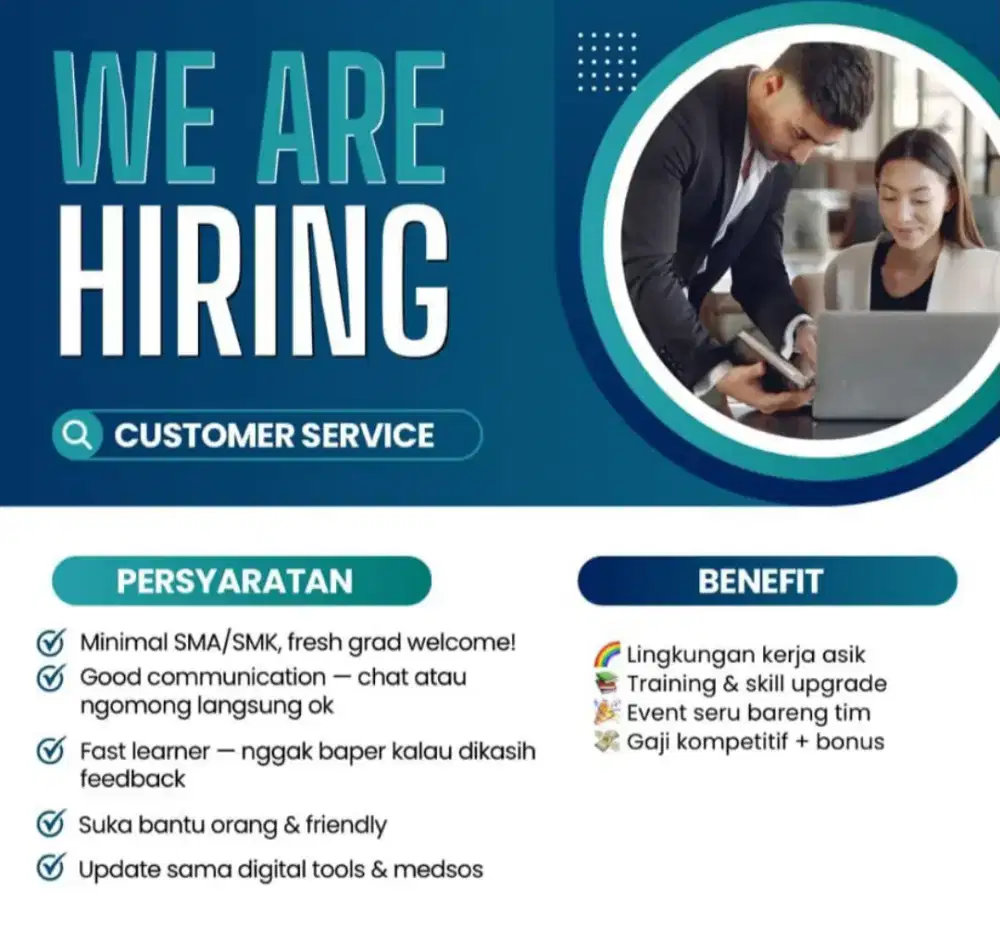 We are hiring for business company