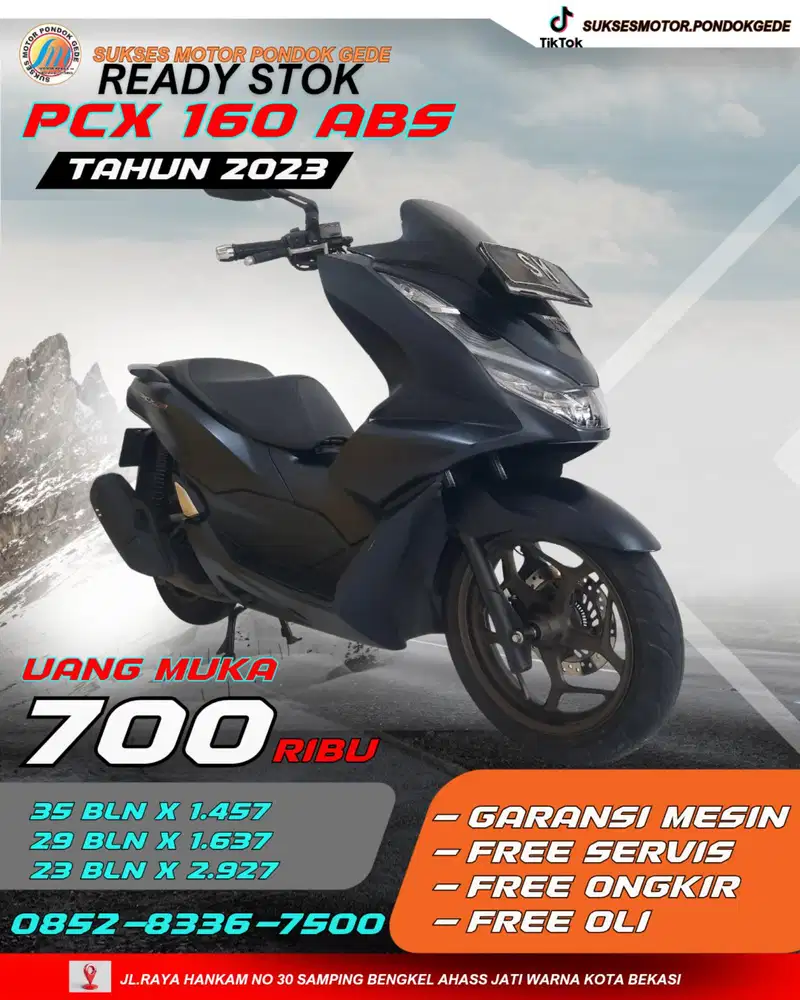 DP 700 RIBU ANGSURAN MURAH HONDA PCX 160 ABS TAHUN 2023