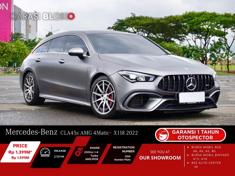 Mercedes Benz CLA45s Shooting-Brake X118 4Matic+ ATPM AMG 2022 / 2026