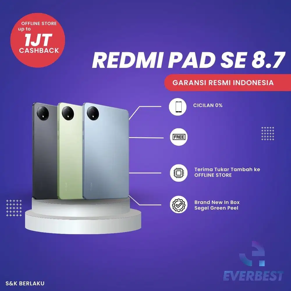REDMI PAD SE 8.7 GARANSI RESMI