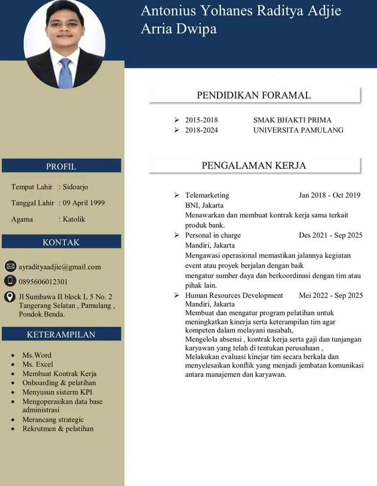 Saya sedang mencari pekerjaan