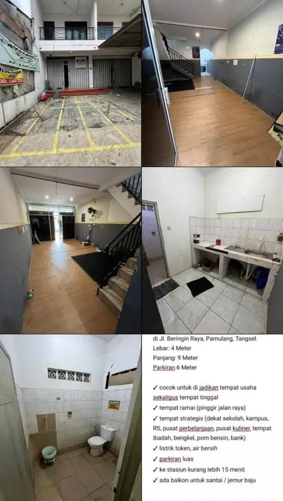 Ruko disewakan murah