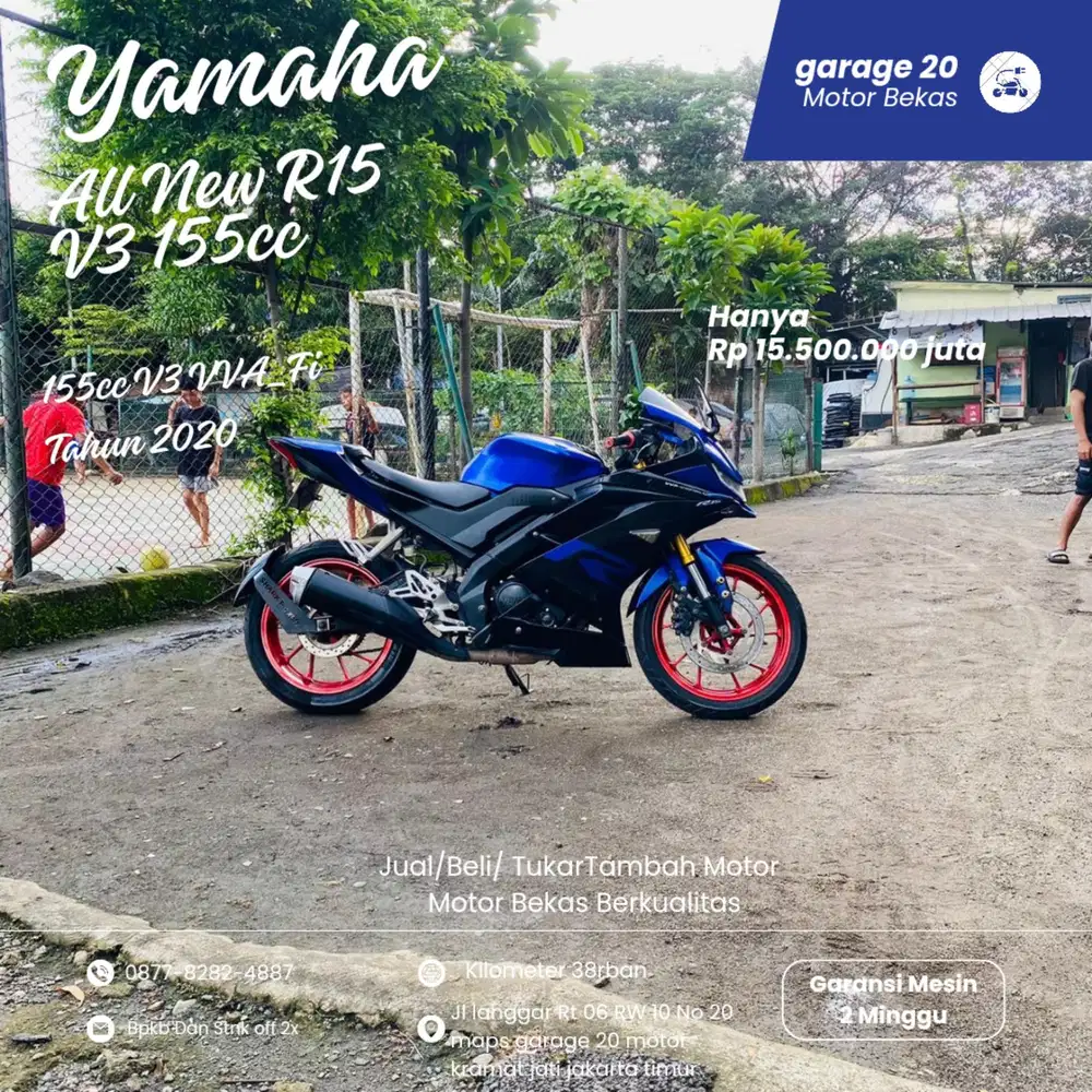 Yamaha R15 V3 155cc VVA_Fi Slipper Cluth Tahun 2020 Pajak Off