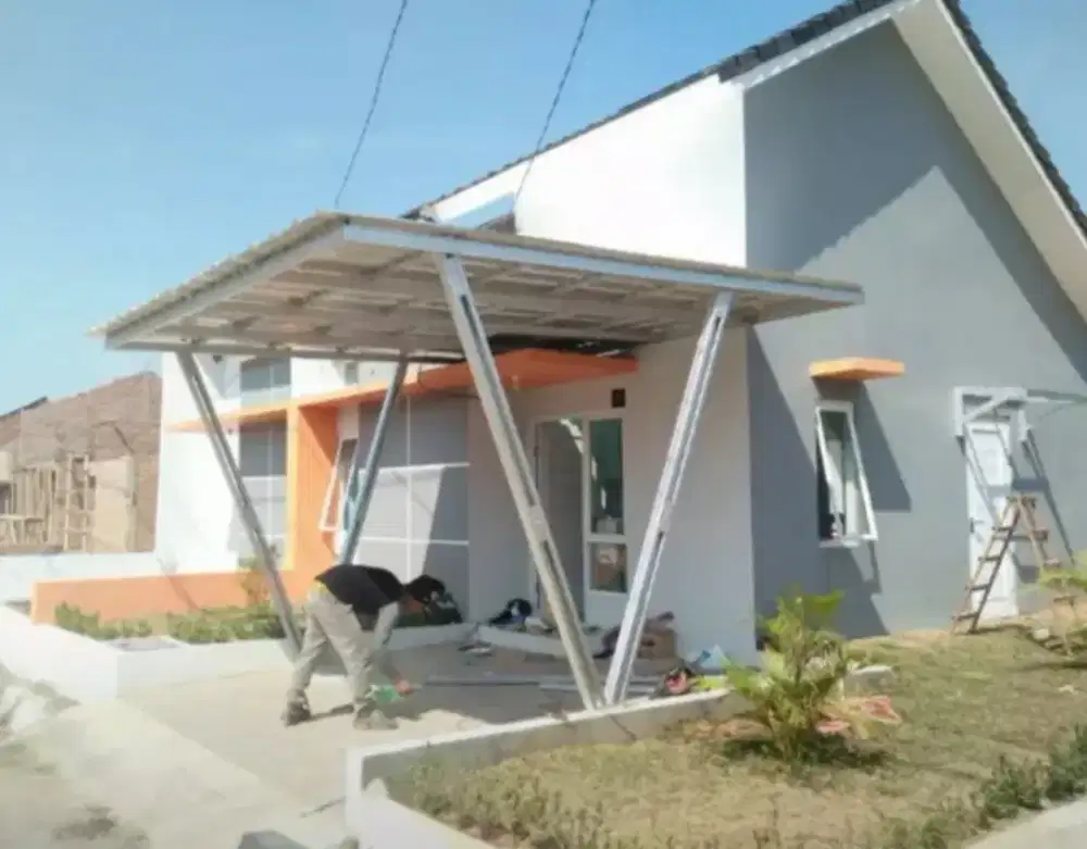 Kanopi baja ringan tiang V