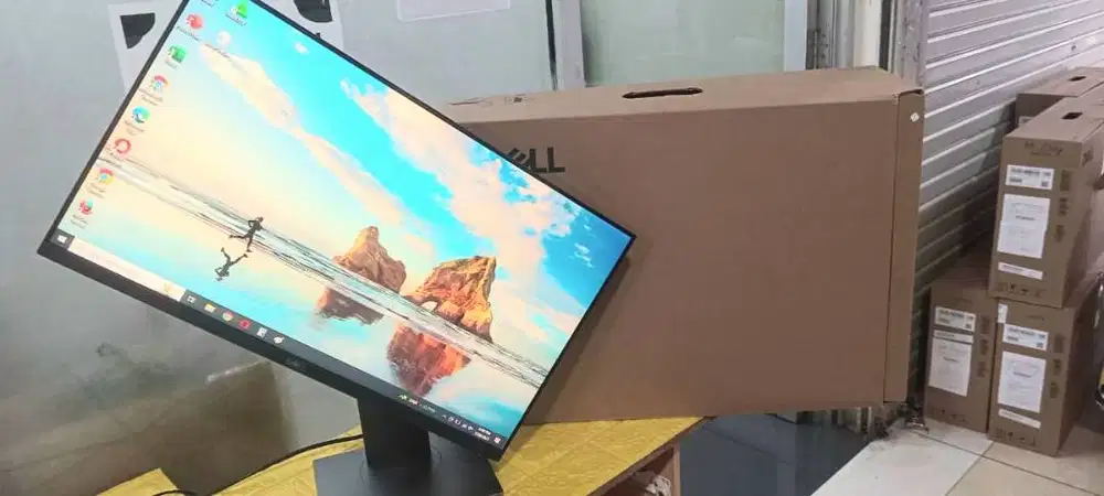 Monitor Dell 24 Inch P2419H sudah IPS, HDMI, FHD, Layar Putar,full DUS