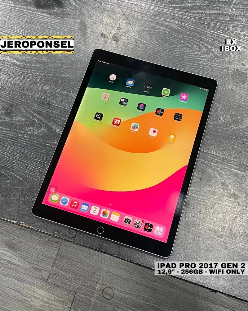 IPAD PRO 2017 12.9” GEN 2 256GB WIFI EX IBOX BATTERY NEW MURAH ORIGINA