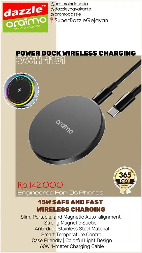 Charger Wireless Oraimo OWH-1151