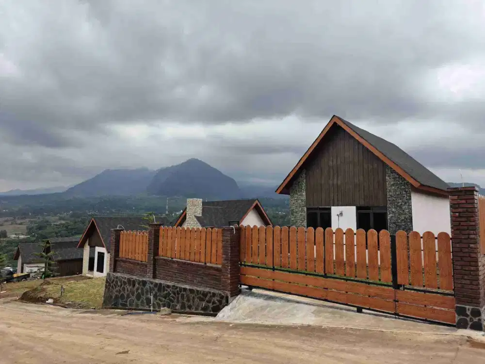 Tanah di Jual di Puncak Bogor View Gunung SHM