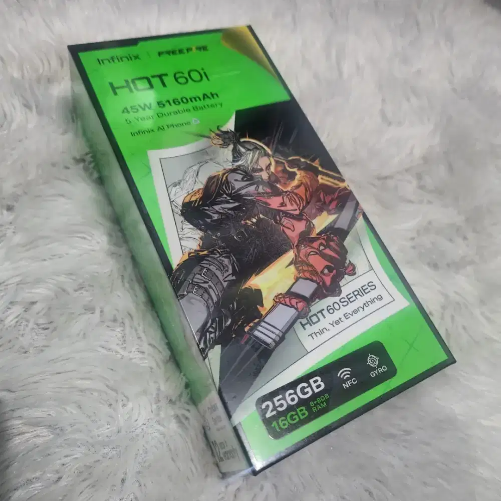 Infinix Hot 60i Ram 8+8/256Gb kondisi baru Garanai 1 Tahun