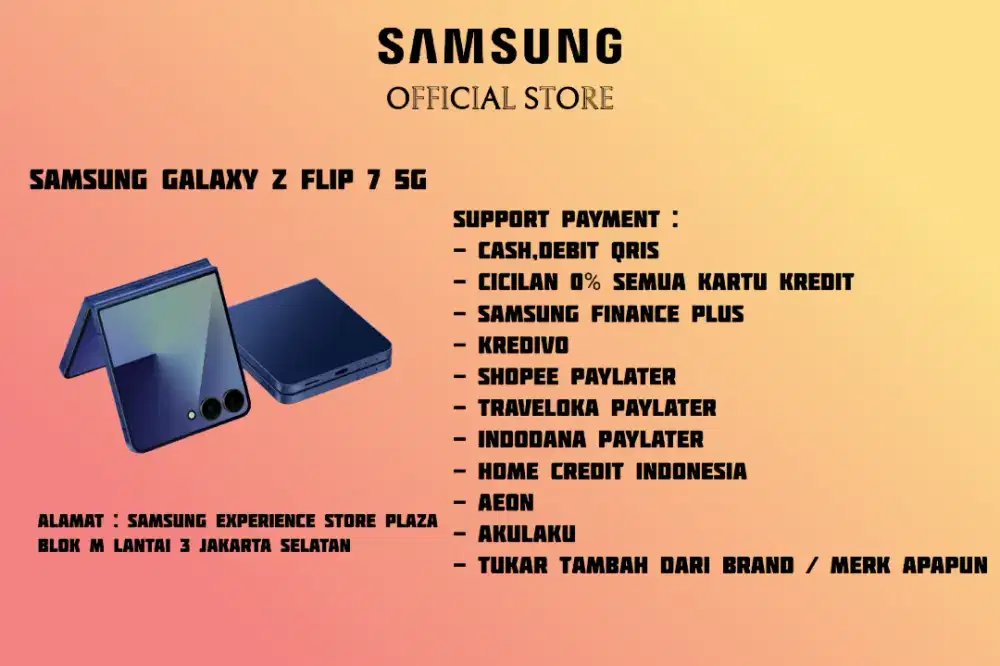 PROMO Samsung Galaxy Z FLIP 7 5G Garansi 100% Resmi SEIN