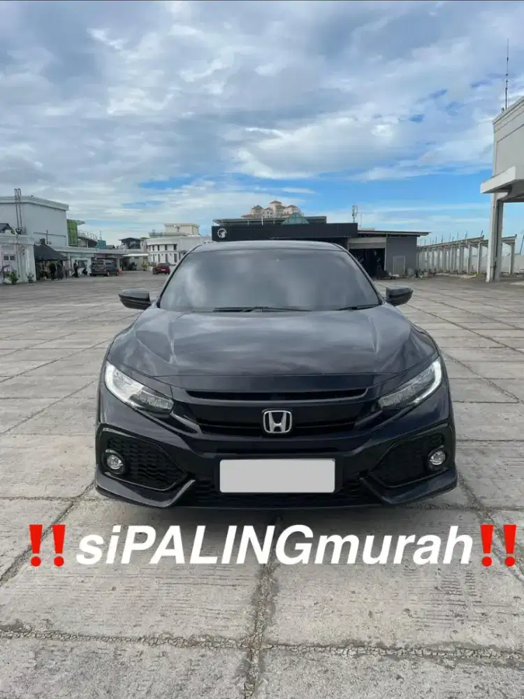 ‼️Honda Civic 1.5 Turbo E Hatchback Hitam 2019‼️
km low 62rb record