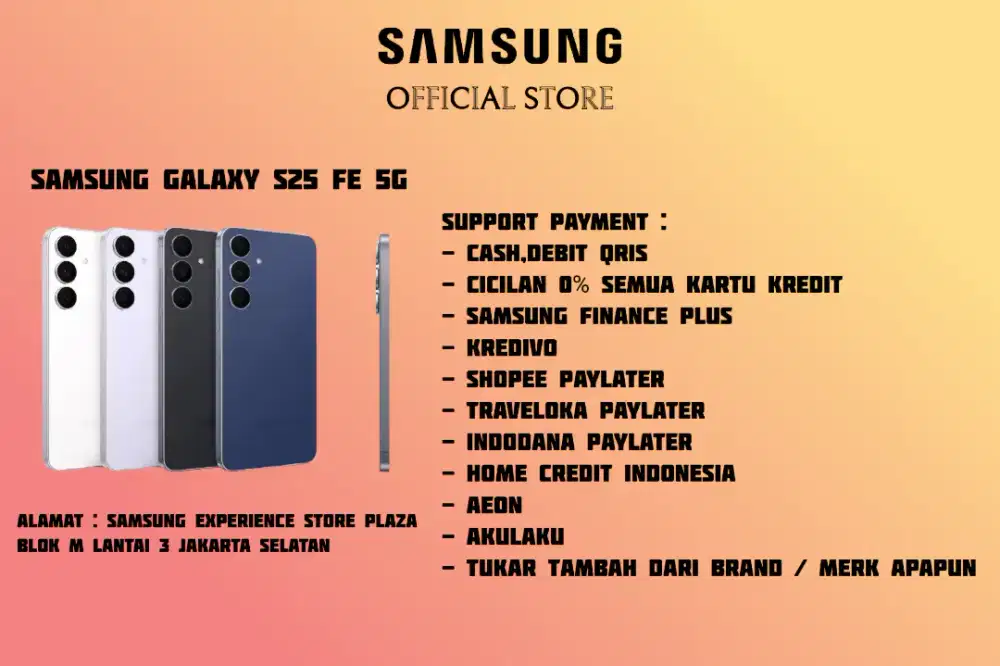 PROMO Samsung Galaxy S25 FE 5G Garansi 100% Resmi SEIN