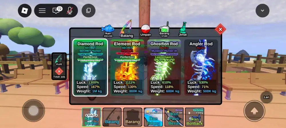 Jual akun Roblox fish it