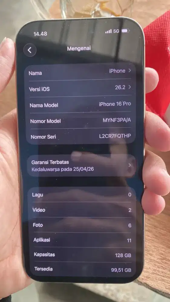 Iphone 16pro ibox garansi on