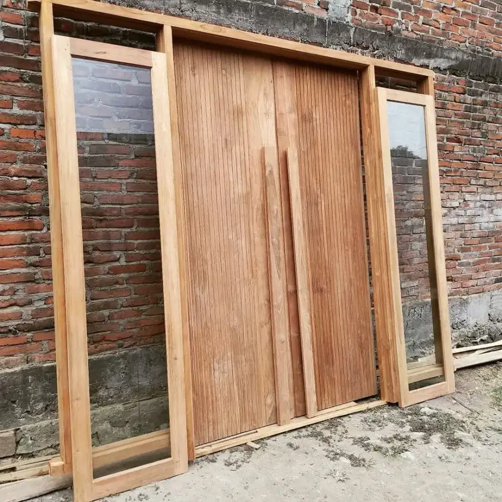 Kusen pintu kayu jati