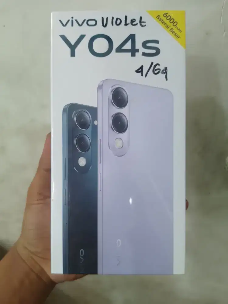new vivo y04s 4/64 garansi resmi