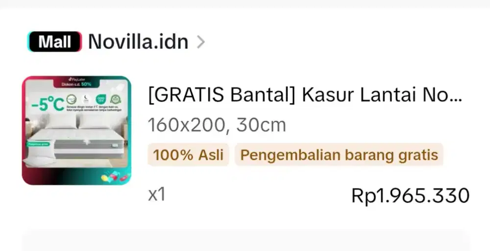 Kasur Spring Bed Novilla