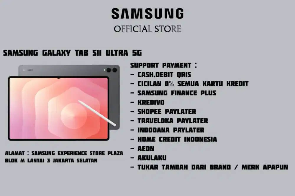 PROMO Samsung Galaxy Tab S11 Ultra 5G Garansi 100% Resmi SEIN