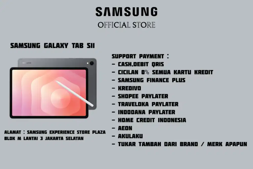 PROMO Samsung Galaxy Tab S11 Garansi 100% Resmi SEIN