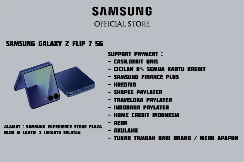 PROMO Samsung Galaxy Z FLIP 7 5G Garansi 100% Resmi SEIN