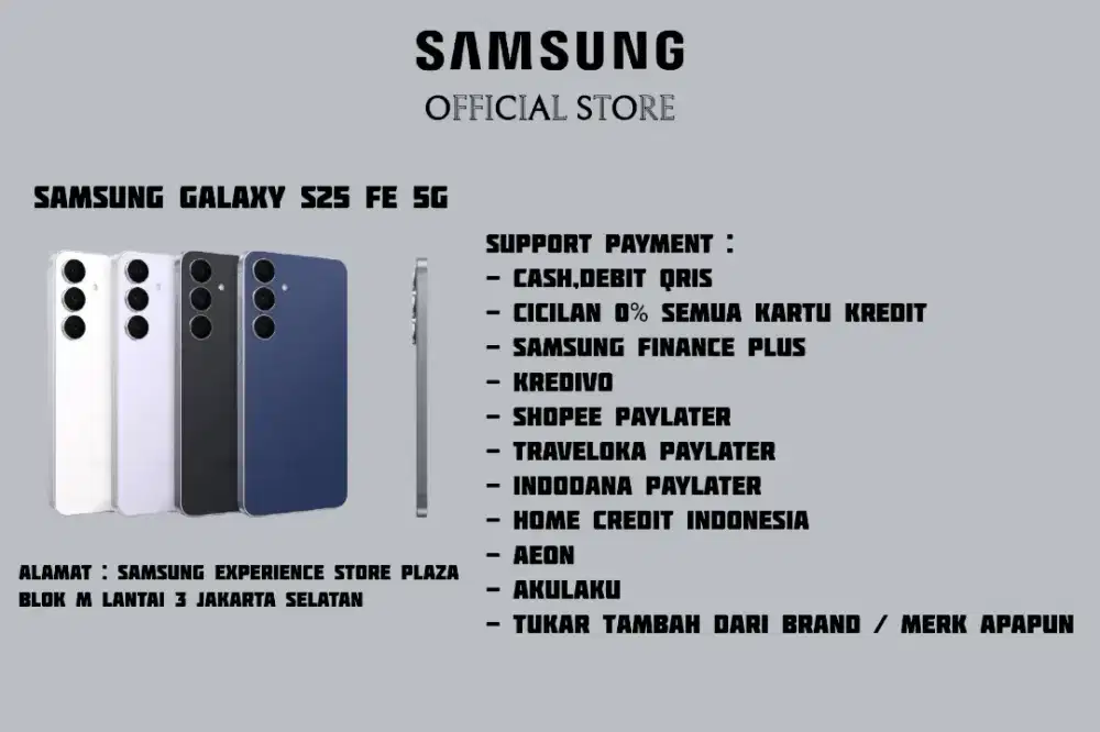 PROMO Samsung Galaxy S25 FE 5G Garansi 100% Resmi SEIN