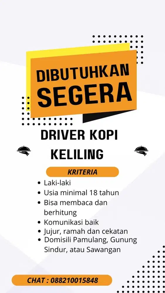 Driver kopi keliling