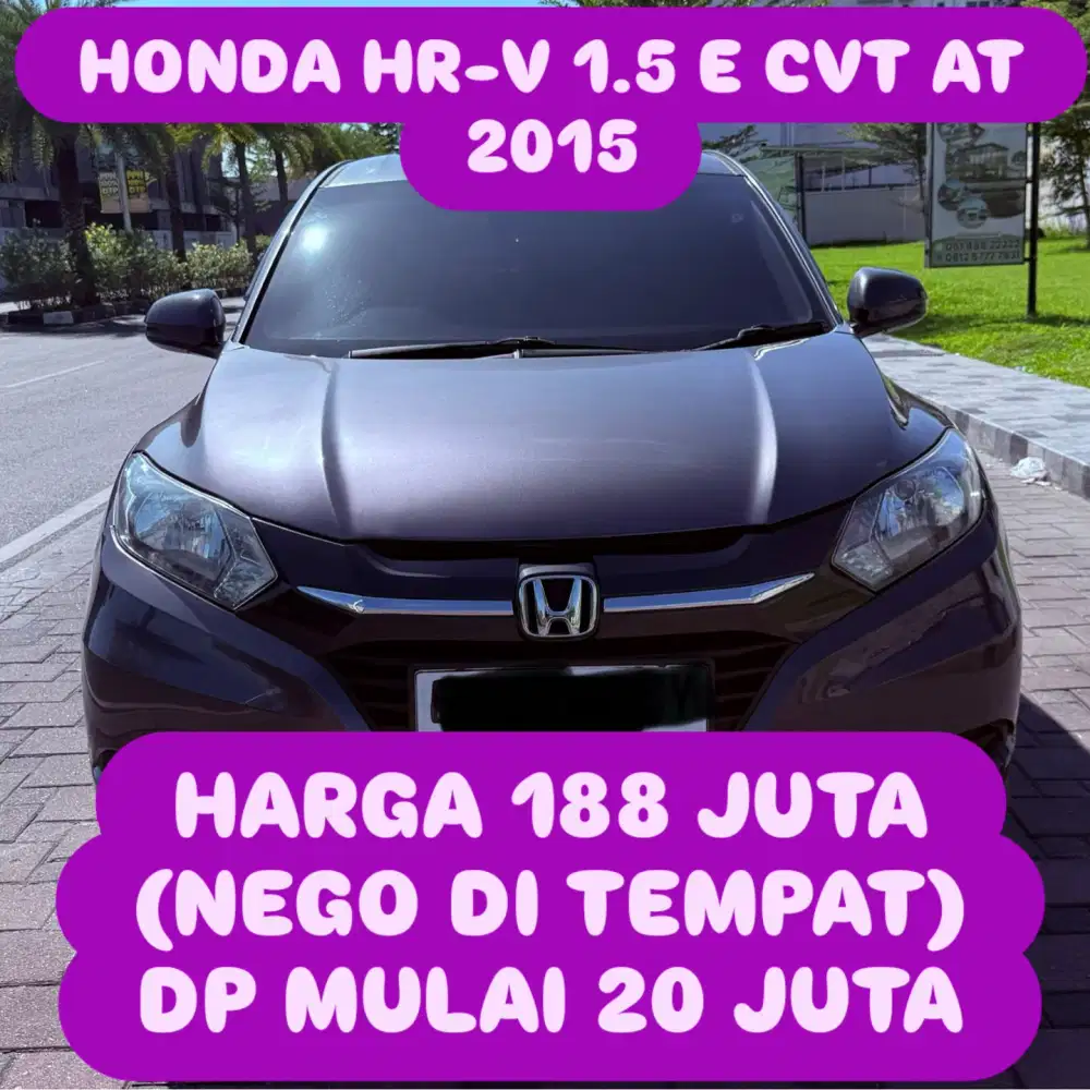 HONDA HR-V 1.5 E CVT AT 2015 DP 20 JUTA