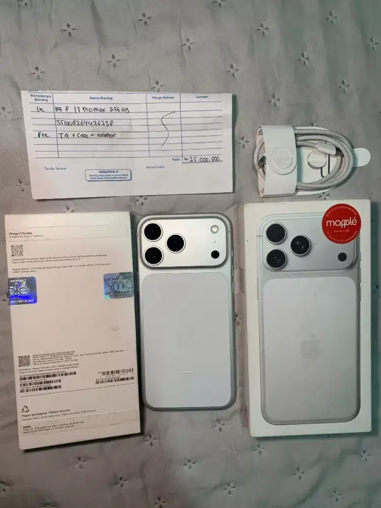 iPhone 17 promax 256gb silver resmi digimap/ibox