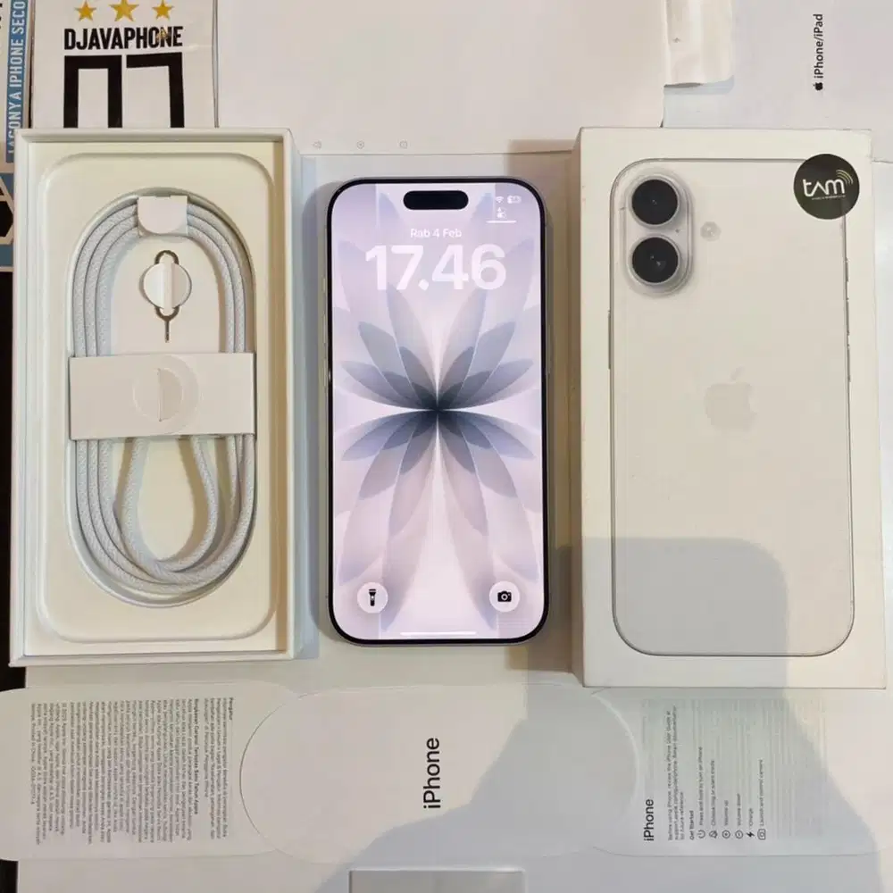 iPhone 17 White 256GB Garansi Resmi iBox 12 Januari 2027 Like New