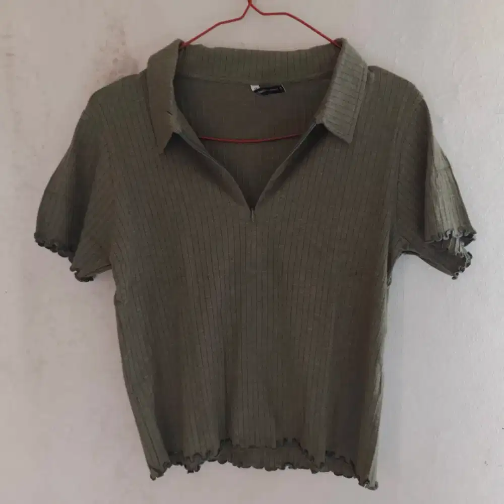 Atasan Top Wanita Colorbox Original Preloved Warna Hijau - Shirt Baju
