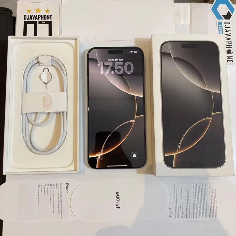 iPhone 16 Pro Max 256GB BH 100% Garansi Resmi iBox 2 Juni 2026