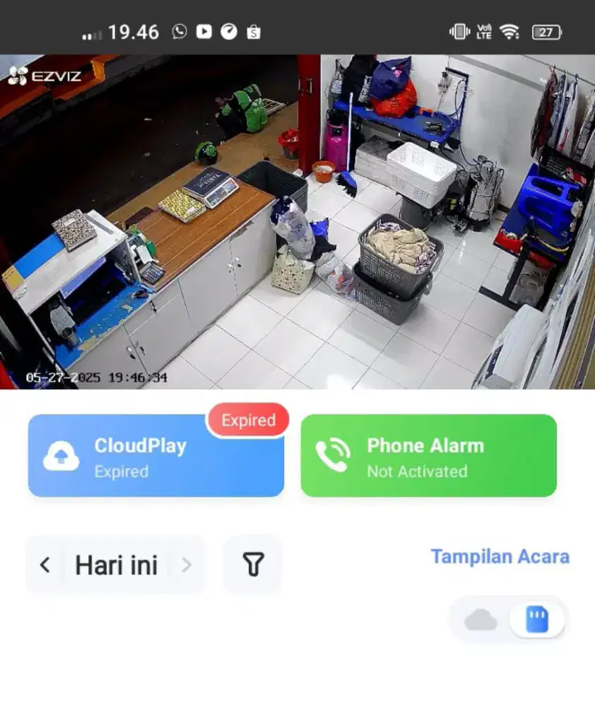 Ezviz paket 1.1jt pasang 1 camera 2mp + memori free