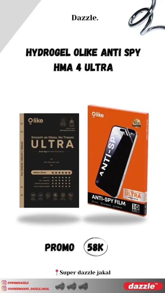 SG olike Hydrogel Anti Spy