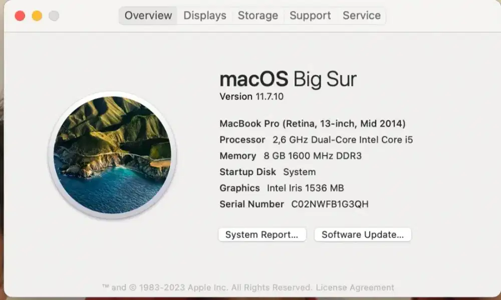 Macbook Pro Mid 2014 Retina Display