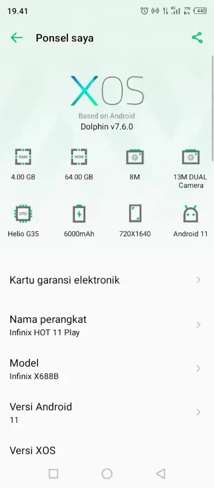 Infinix hot 11 play