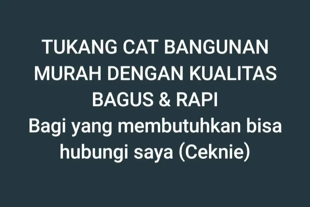 Tukang cat bangunan