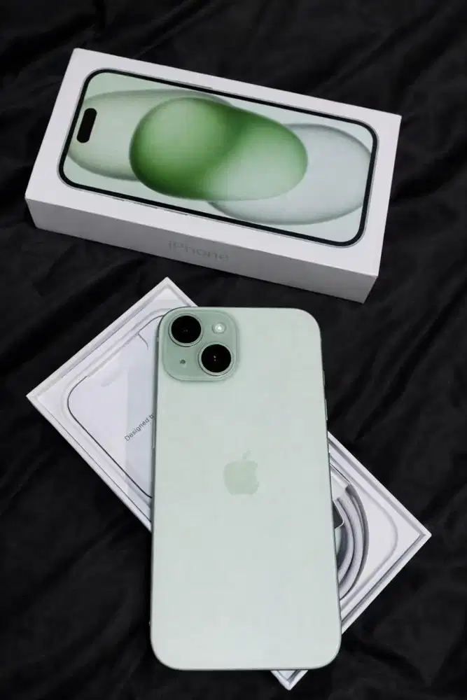 Iphone 15 128gb Green garansi on