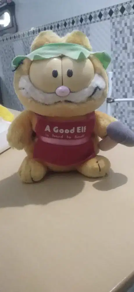 Boneka garfield plush vintage