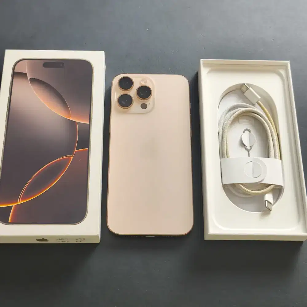 IPHONE 16 PRO MAX 256GB DESERT TITANIUM GARANSI INTER