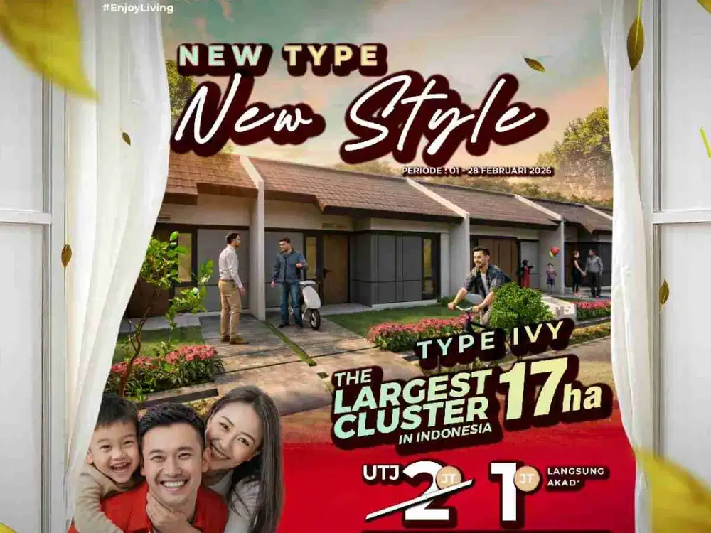 Rumah subsidi dekat Stasiun KRL Maja, promo 1jt all in