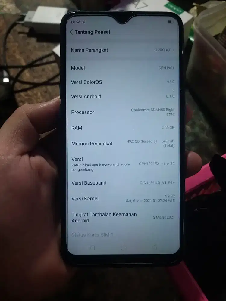 Oppp A7 ram 4 64gb fulset