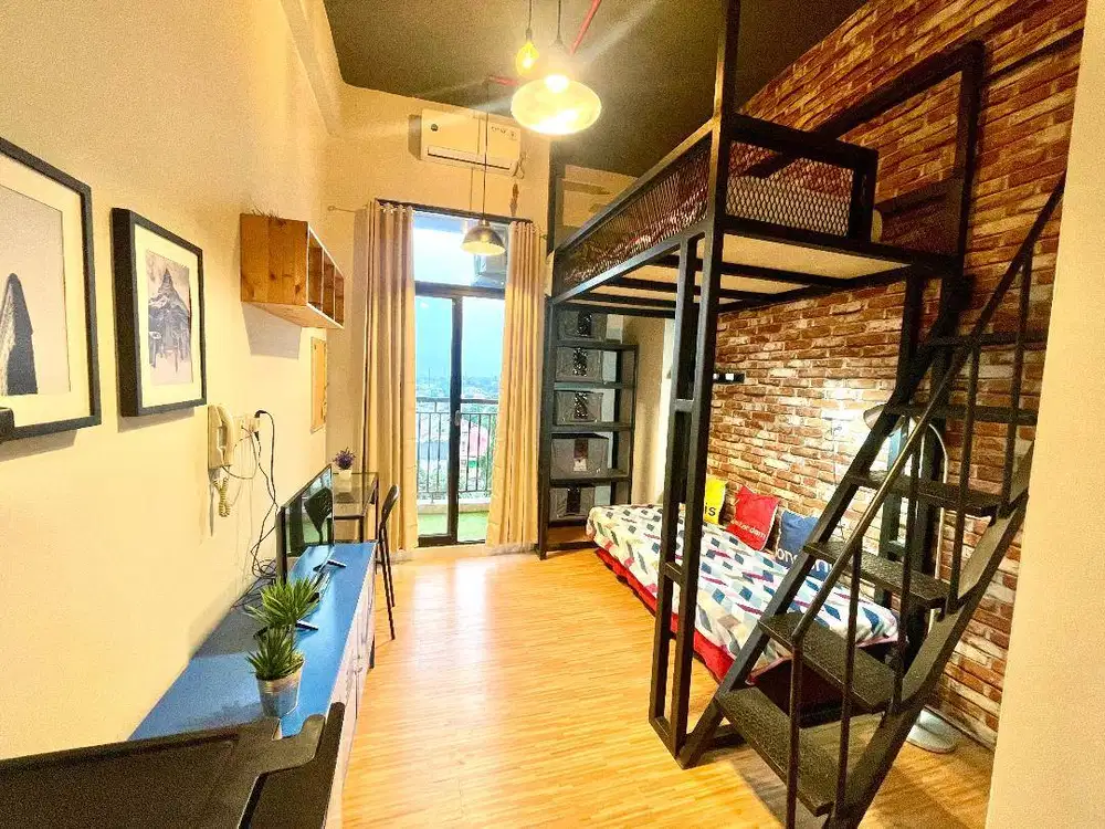 Dijual Murah Apartemen Studio nan Asri & Lengkap Full Furnished