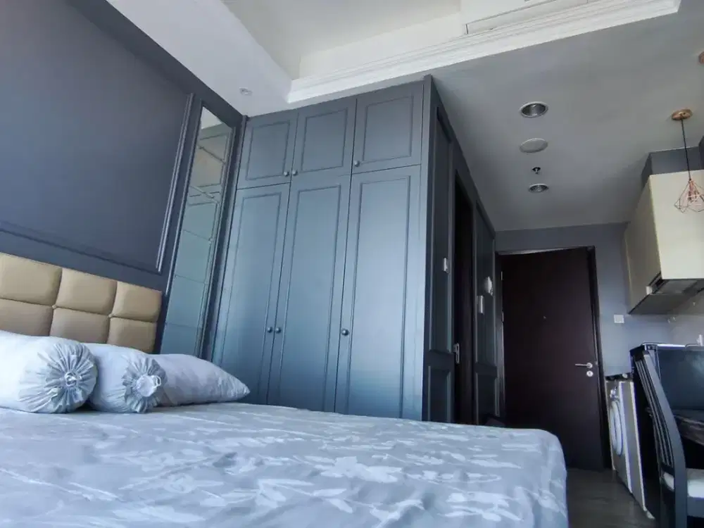 Disewakan Apartemen Puri Mansion Unit Studio Luas 26 m2 Kondisi Full Furnish Interior Cakep Harga Termurah 35 Juta/Tahun