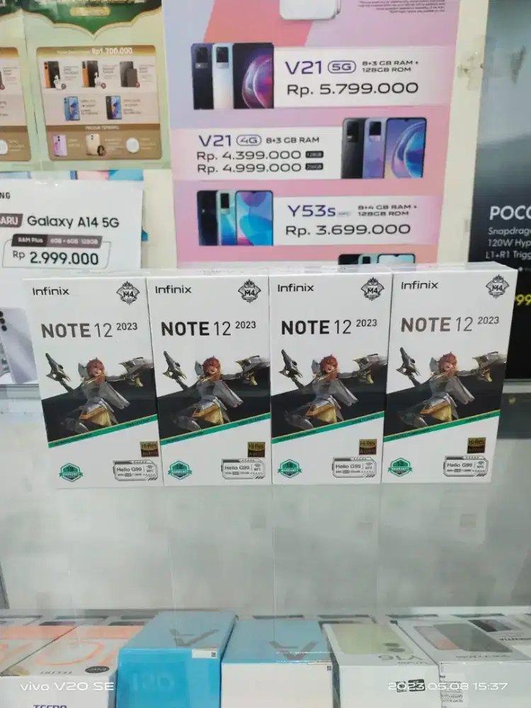Infinix Note 12 2023 8/128 GB NFC Helio G99 AMOLED 50 MP Garansi Resmi